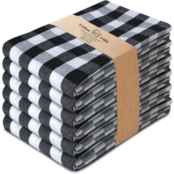 Turkish Kitchen Towels Buffalo Plaid Set of 6‎ (4040) - Picture 7 of 9